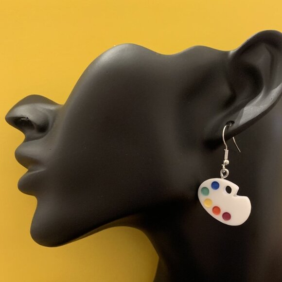 Art Earring, Teacher Earring, Painter's Earring, Gift Idea, School Earring - Picture 5 of 6